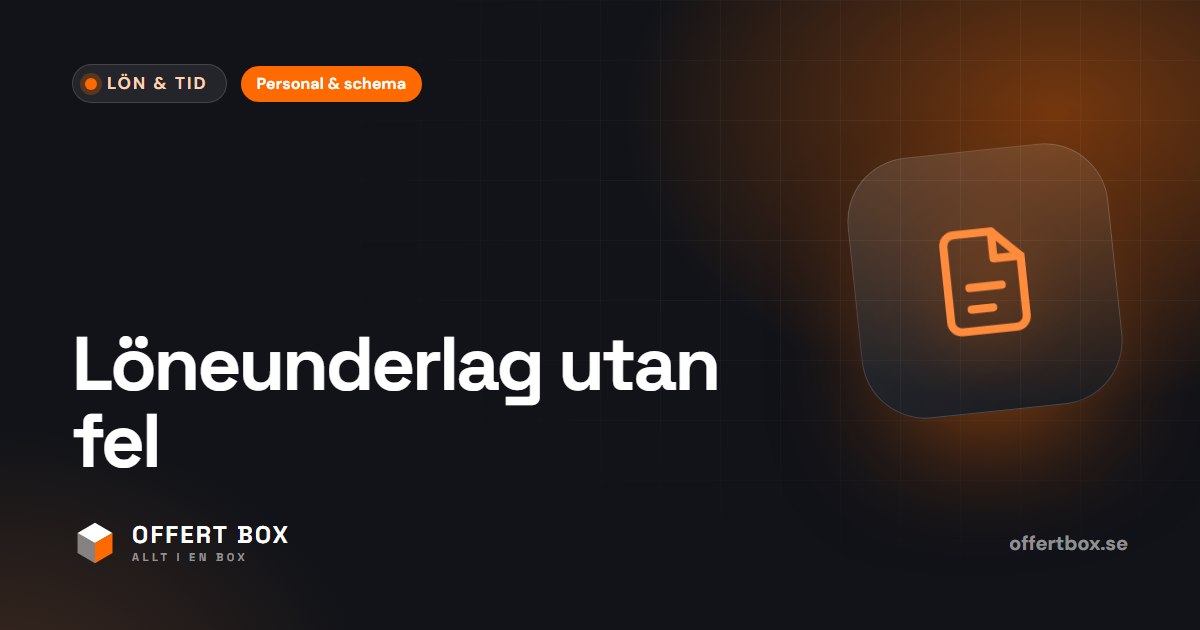 Löneunderlag: vad det är och hur du tar fram det rätt