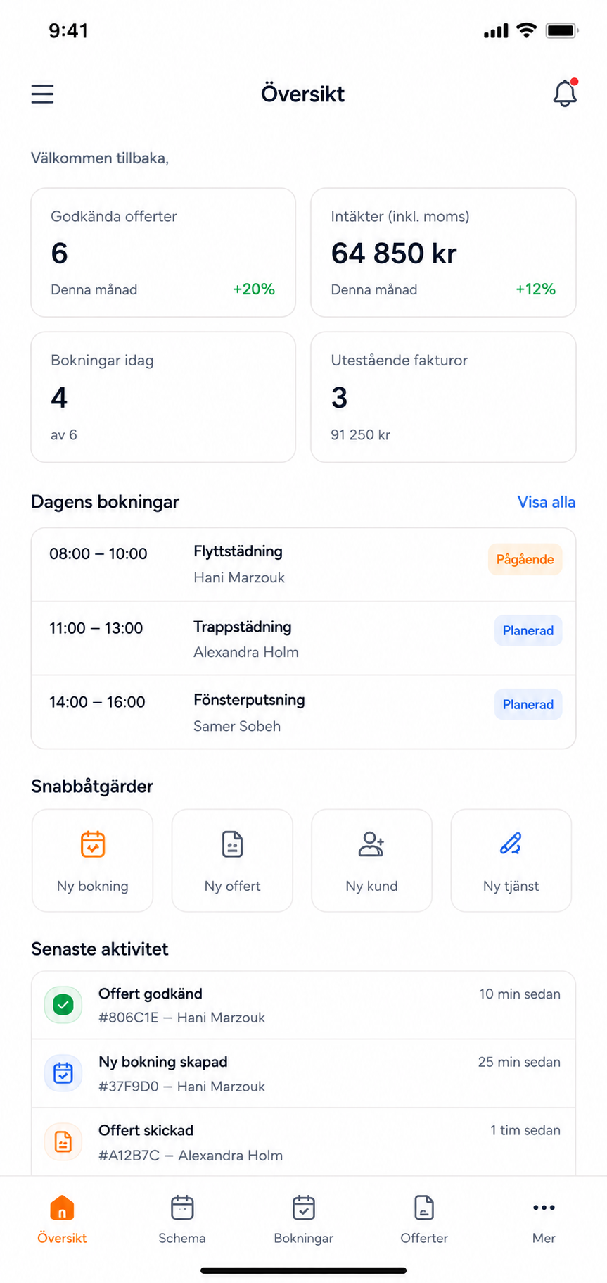 OffertBox mobilapp skärm 1